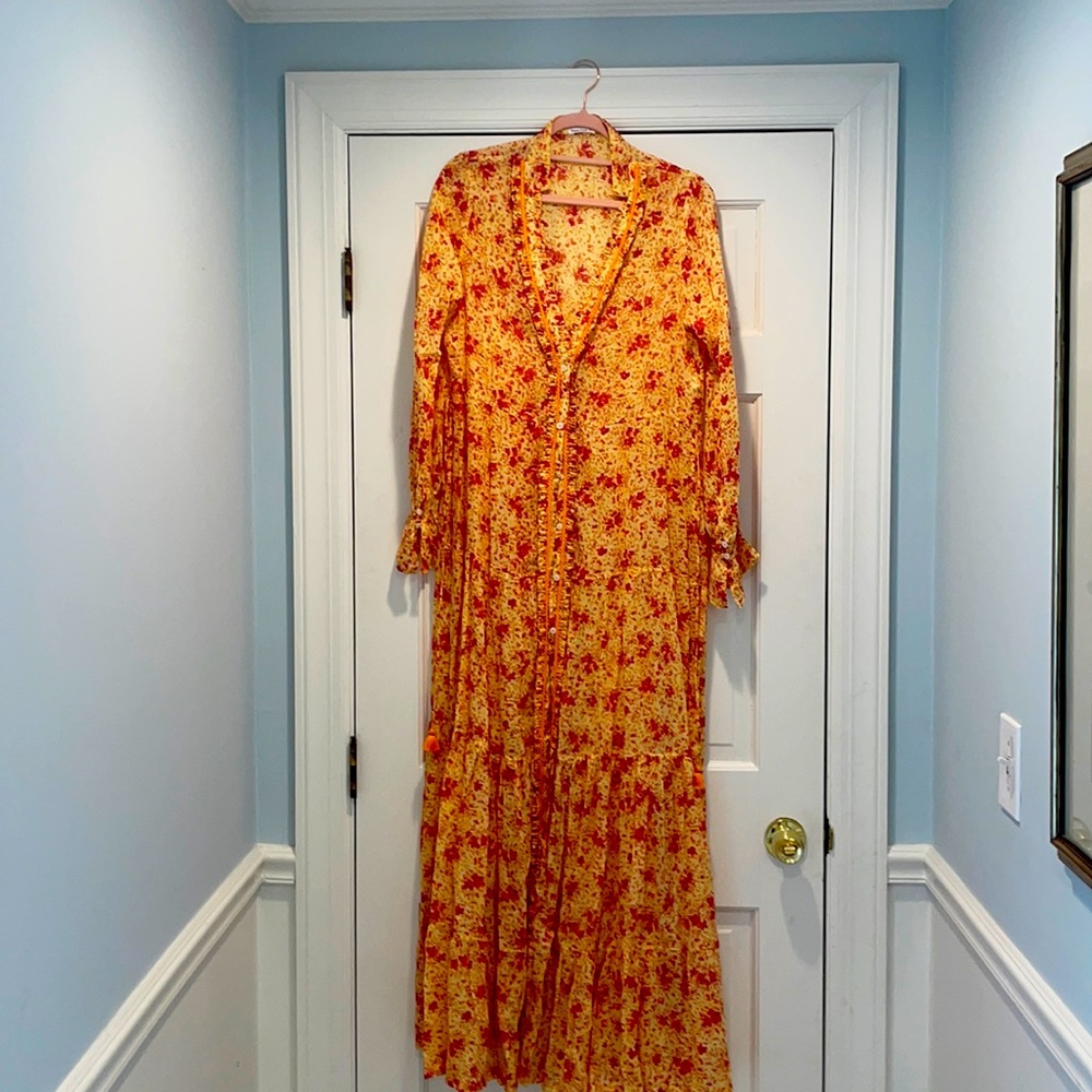 Poupette St. Barth Long Dress or Beach Coverup Never Worn Size L
